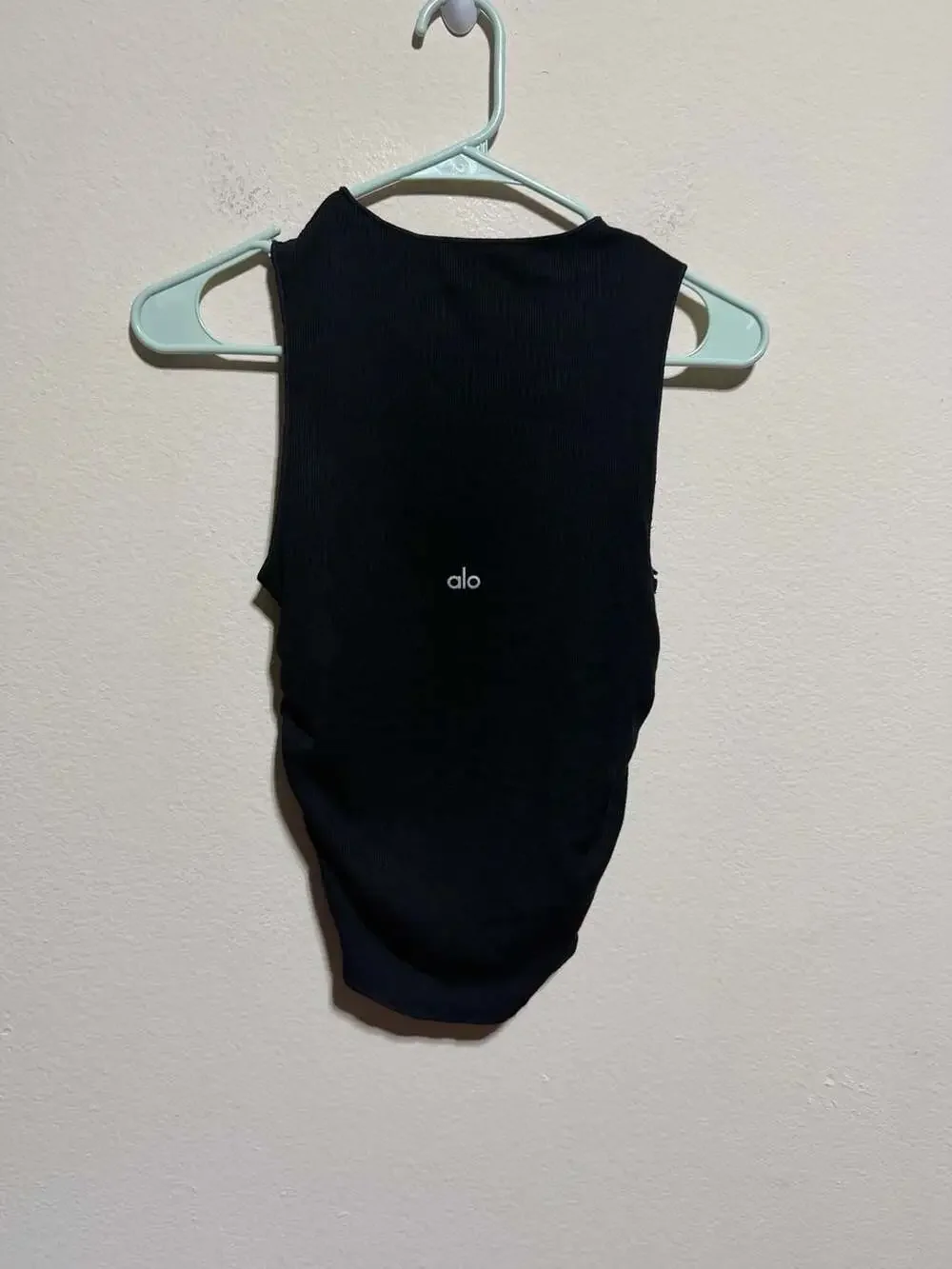 Alo Yoga Ribbed Ruched Side Tank Top